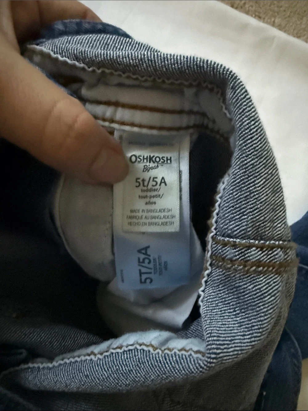 OshKosh B'gosh Dark Blue Denim Overalls for Kids